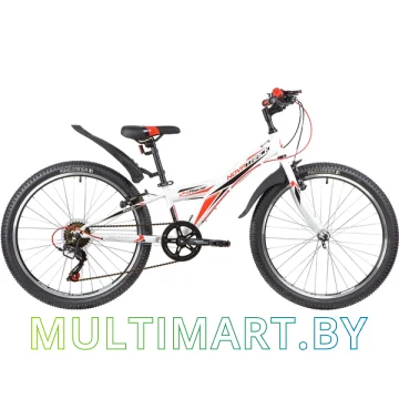 Горный велосипед Novatrack Racer 24SH6V.RACER.10WT20 (белый, 2020)
